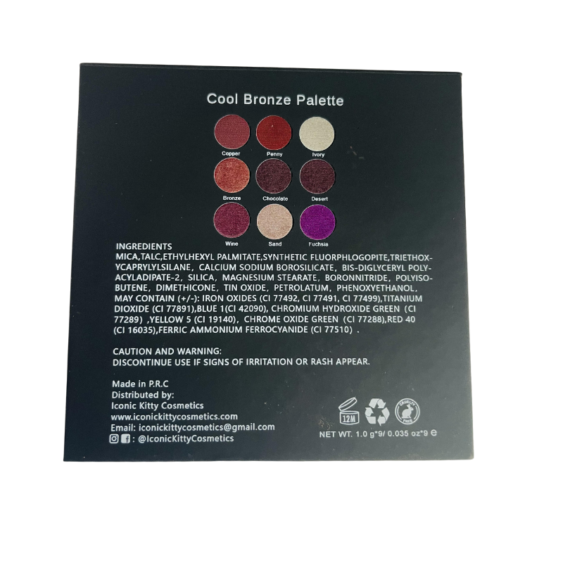 Cool Bronze Palette